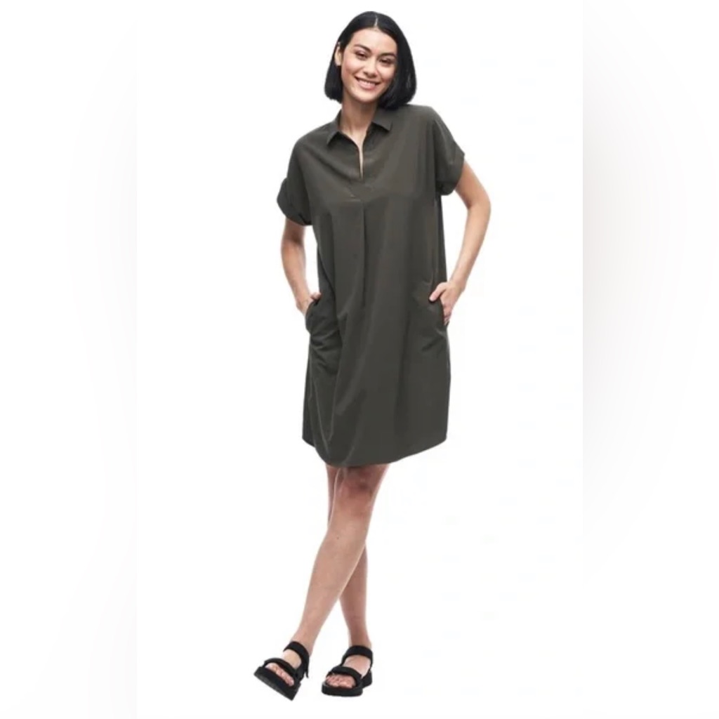 Indyeva Frivol Black Casual Shirt Dress
